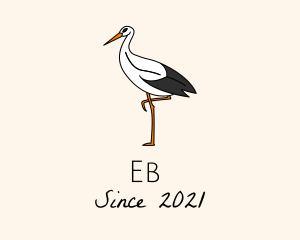 Zoo - Wild Egret Bird logo design