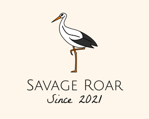 Wild - Wild Egret Bird logo design