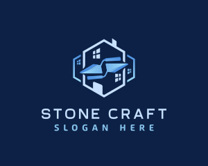 Trowel Construction Masonry logo design