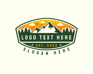 Camping - Mountain Travel Summit logo design