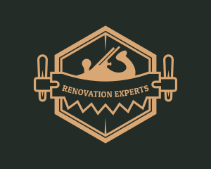 Remodeler - Lumberjack Saw Carpentry logo design