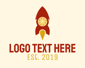 Fast Food - Fast Rocket Pizza logo design