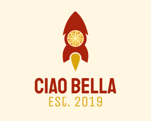 Italian - Fast Rocket Pizza logo design