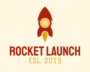 Rocket - Fast Rocket Pizza logo design