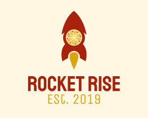 Fast Rocket Pizza  logo design