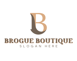 Boutique Luxury Letter B logo design