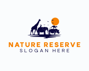 Reserve - Animal Wildlife Safari logo design