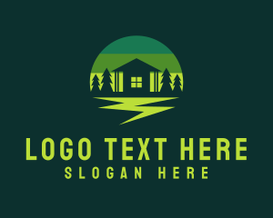 Tourism - Forest Cabin House logo design