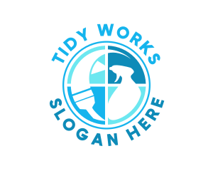 Neat - Squeegee Spray Cleaning logo design