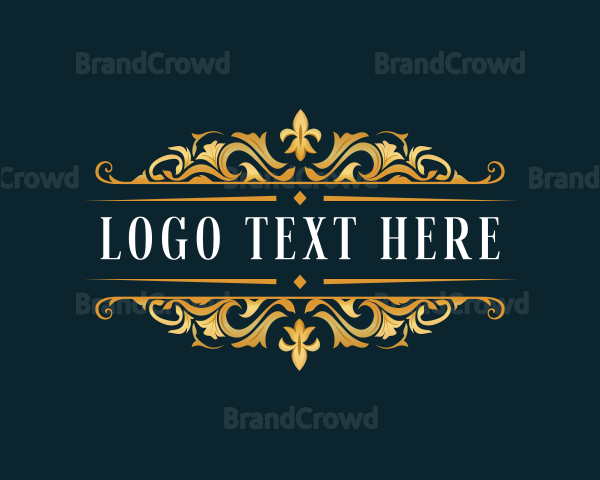 Baroque Floral Ornament Logo