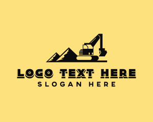 Builder - Industrial Mining Excavator logo design