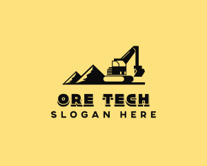 Mining - Industrial Mining Excavator logo design