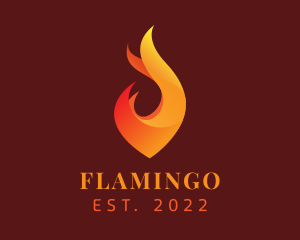 Burning - Flame Heating Energy logo design