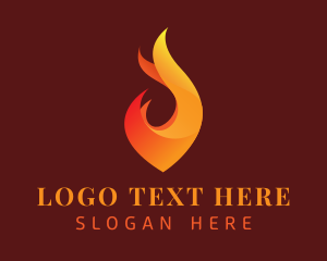 Flame Heating Energy Logo