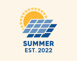 Solar Energy Sustainability  logo design