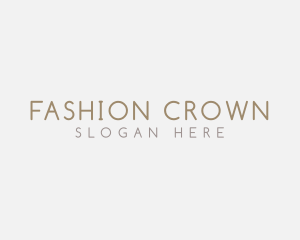 Premium Fashion Minimalist logo design