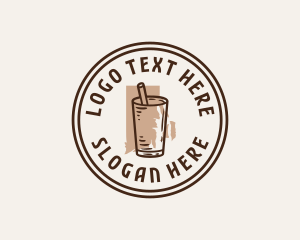 Map - Coffee Milk Rhode Island logo design