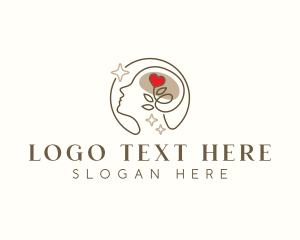 Iq - Mental Flower Heart logo design