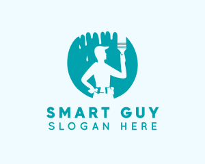 Guy - Painting Painter Guy logo design
