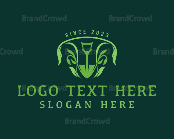 Leaf Planting Shovel Logo