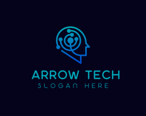 Brain Tech Data Scientist logo design