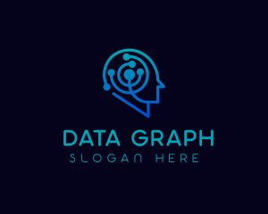 Brain Tech Data Scientist logo design