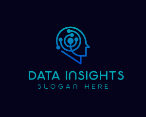 Brain Tech Data Scientist logo design