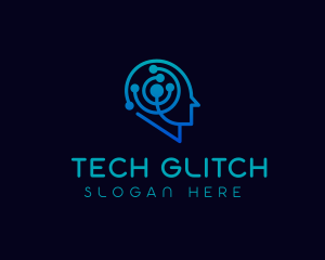 Brain Tech Data Scientist logo design