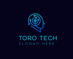 Brain Tech Data Scientist logo design