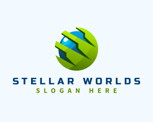 Generic 3d Globe logo design