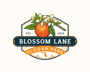 Florida Orange Blossom Fruit logo design