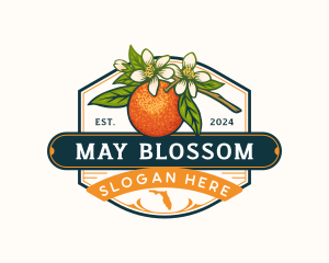 Florida Orange Blossom Fruit logo design