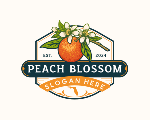 Florida Orange Blossom Fruit logo design