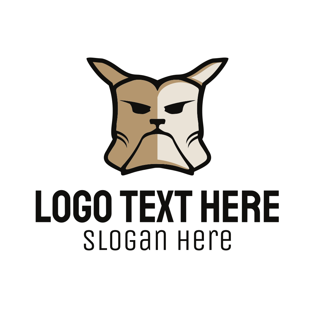 Tough Bulldog Dog Logo | BrandCrowd Logo Maker | BrandCrowd | BrandCrowd