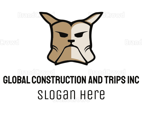 Tough Bulldog Dog Logo
