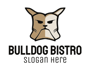 Bulldog - Tough Bulldog Dog logo design