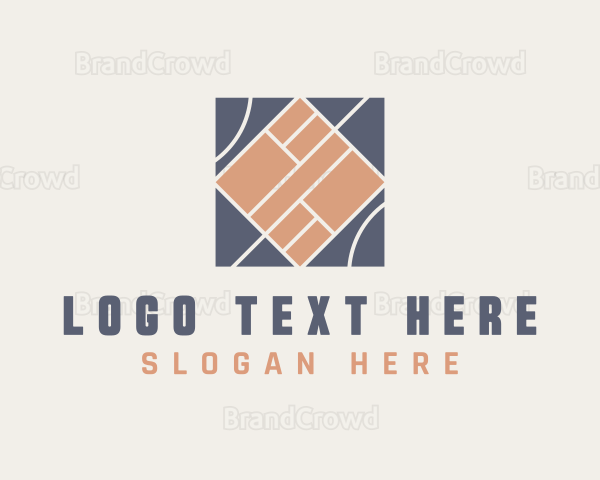 Flooring Pattern Tile Design Logo