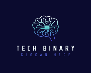 Tech Mind Circuit logo design