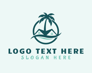 Tropical - Vacation Beach House logo design