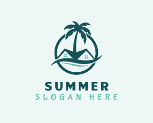 Vacation Beach House logo design