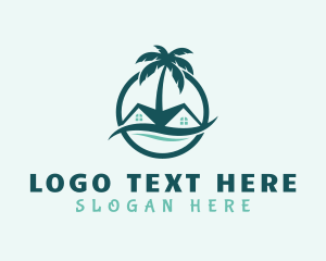 Green - Vacation Beach House logo design