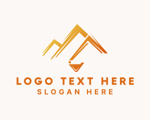 Heavy Equipment - Orange Mountain Excavation logo design