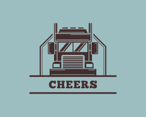 Freight Truck Logistics Logo