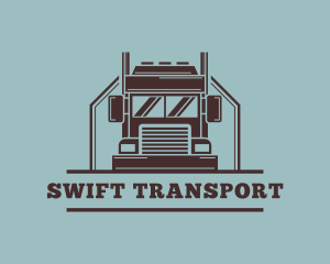 Freight Truck Logistics logo design