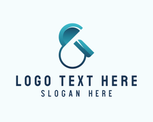 Lettering - Elegant Business Ampersand logo design