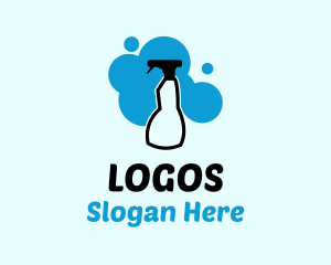 Disinfectant Spray Bottle Logo