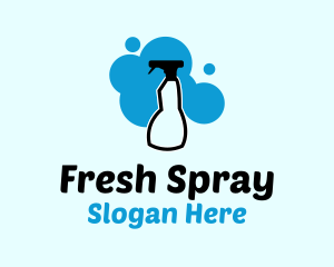 Spray - Disinfectant Spray Bottle logo design