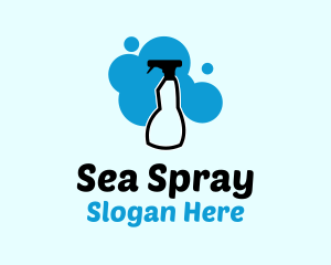 Disinfectant Spray Bottle logo design