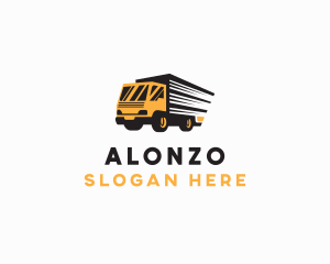 Logistics Truck Delivery logo design