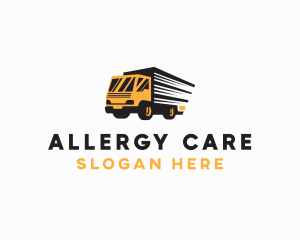 Logistics Truck Delivery logo design